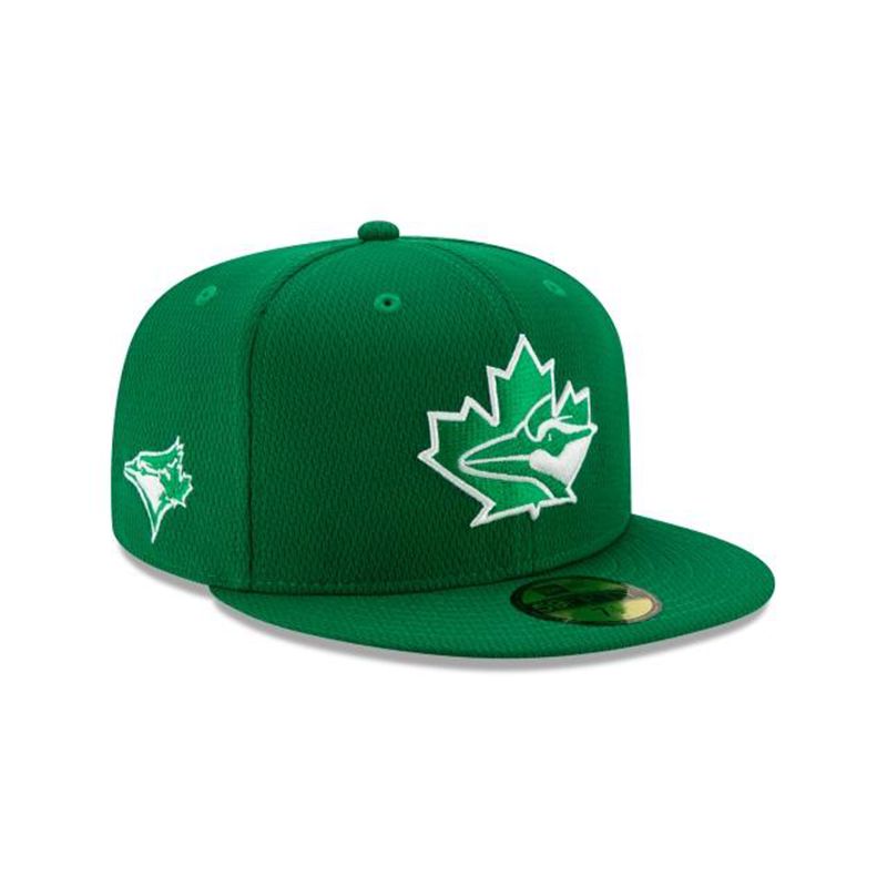 MLB Toronto Blue Jays St Patricks Day 59Fifty Fitted (LJE3194) - Green New Era Caps